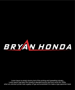 Logo Design by Eldmal for BRYAN HONDA | Design: #36761763