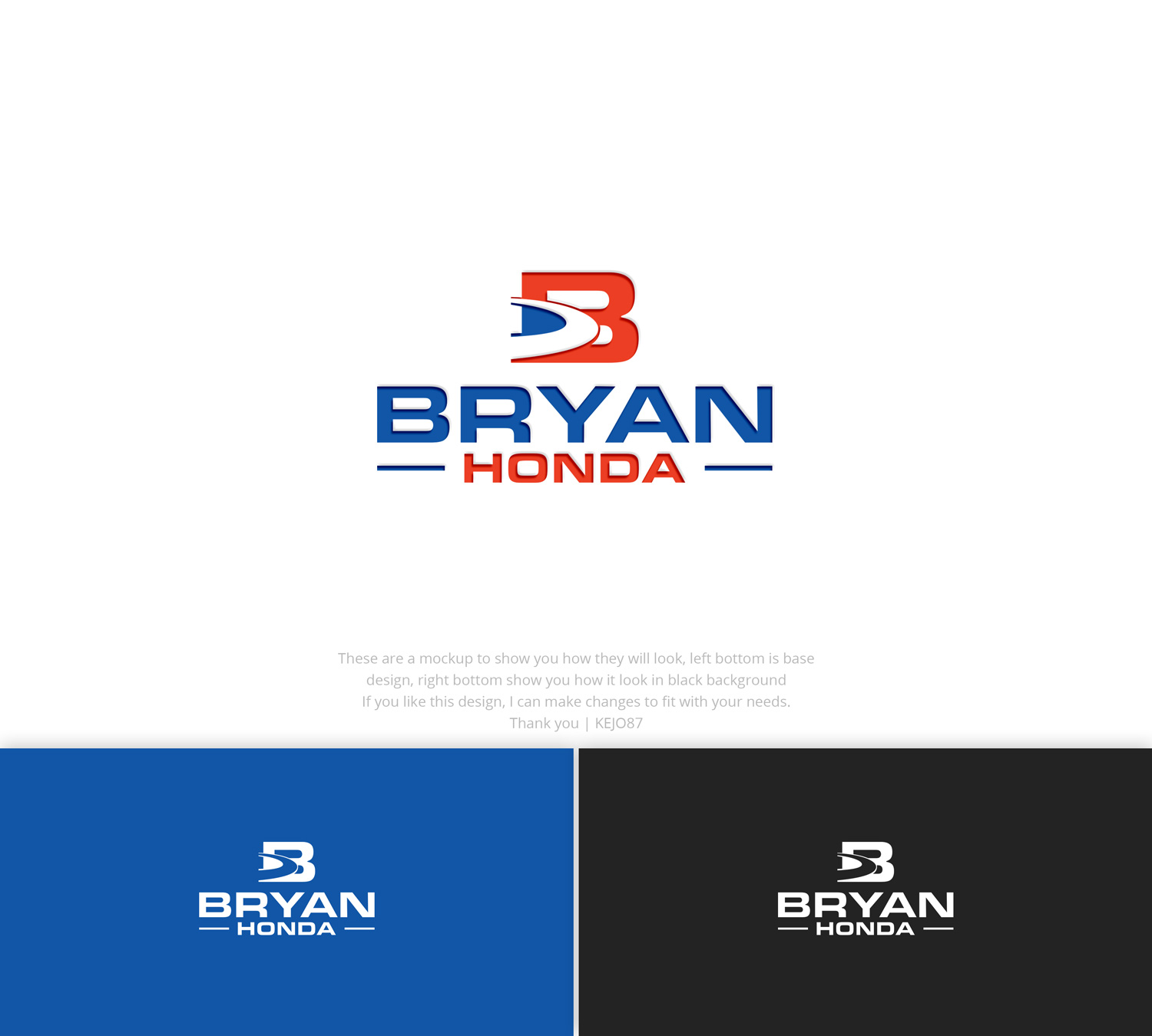 Diseño de Logo por Kejo87 para BRYAN HONDA | Diseño #36760673