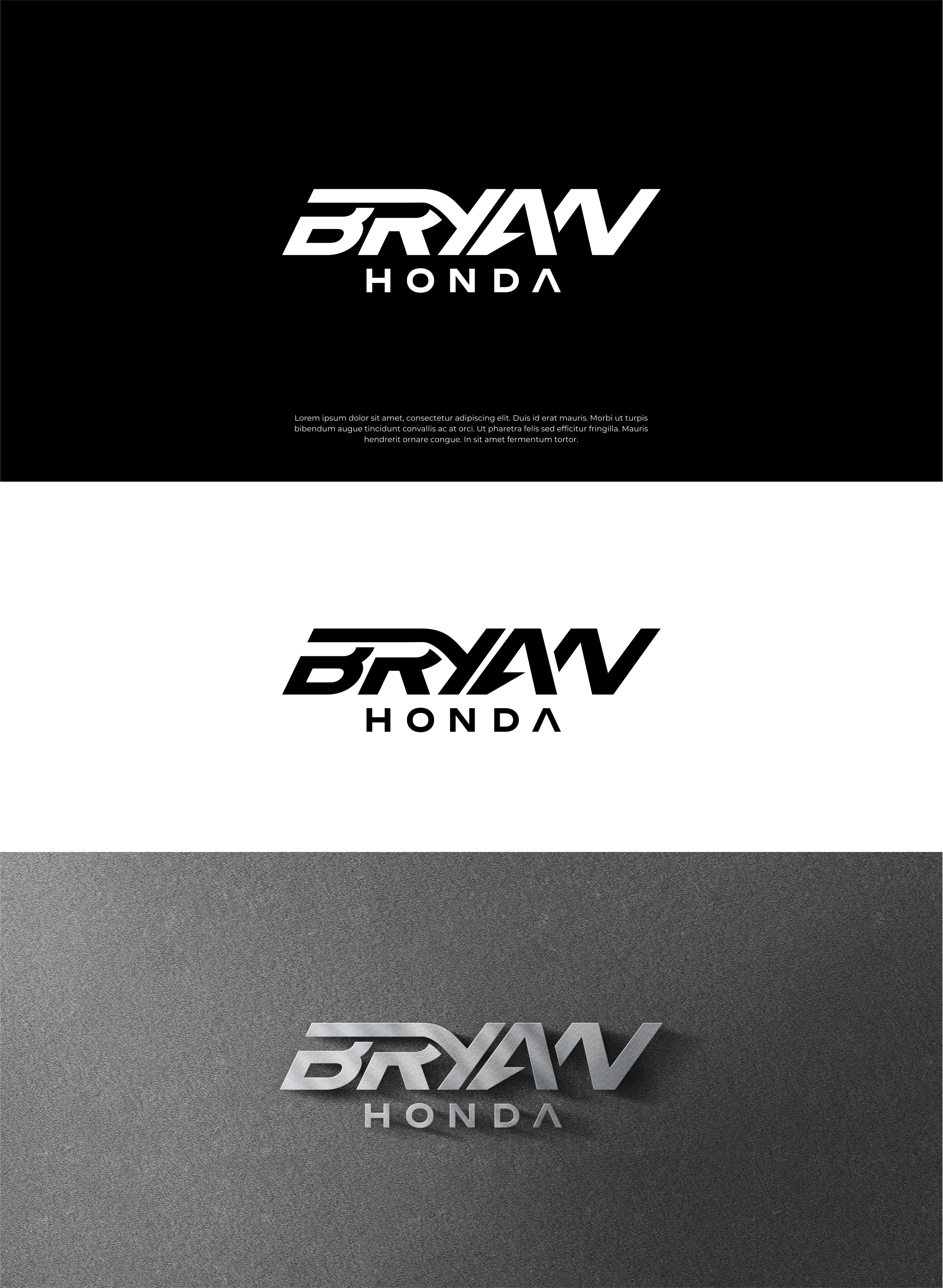 Logo Design by artswolf for BRYAN HONDA | Design #36779875