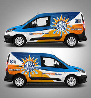 Car Wrap Design by Rasel Art for Just Heat Pumps | Design: #36795571