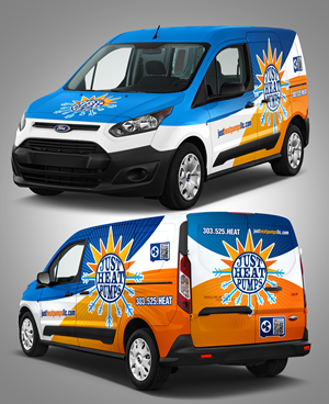 Car Wrap Design by Rasel Art for Just Heat Pumps | Design: #36813480
