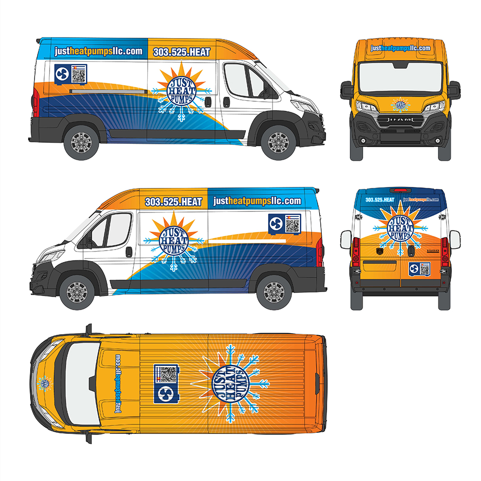 Car Wrap Design by YourLogoMaster for Just Heat Pumps | Design #36784259