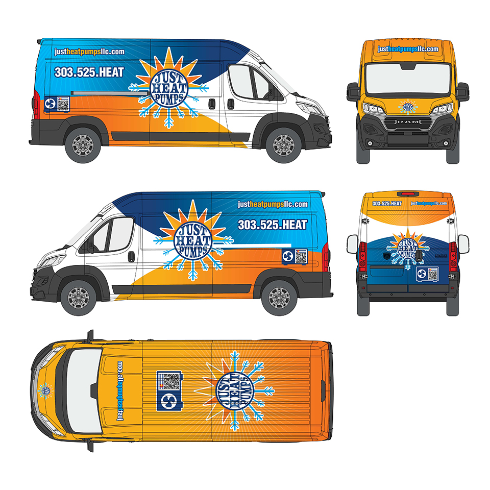 Car Wrap Design by YourLogoMaster for Just Heat Pumps | Design #36784260