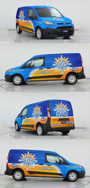 Car Wrap Design by tamtama for Just Heat Pumps | Design #36765202
