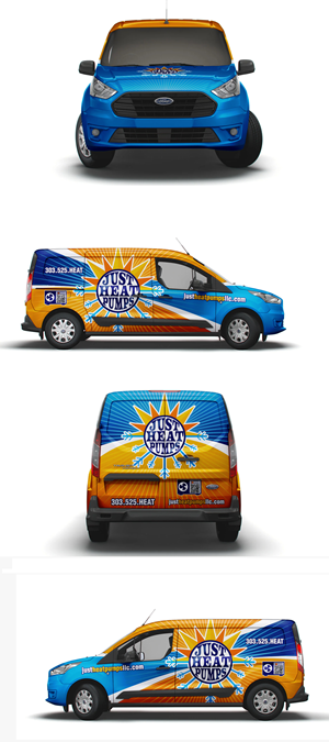 Car Wrap Design by ANGGI MAULANA PRAKOSO for Just Heat Pumps | Design: #36784046