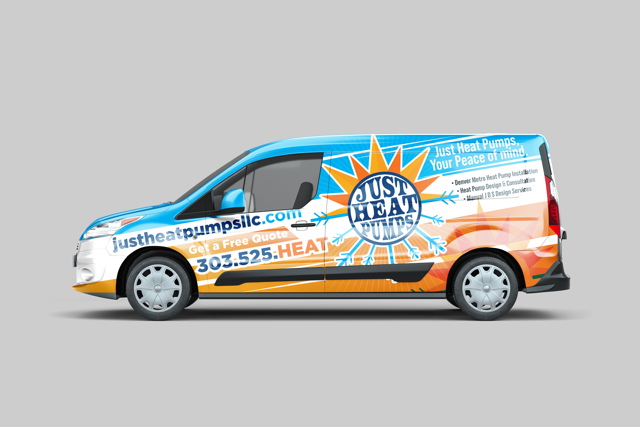Car Wrap Design by VCreativeidea for Just Heat Pumps | Design #36771445