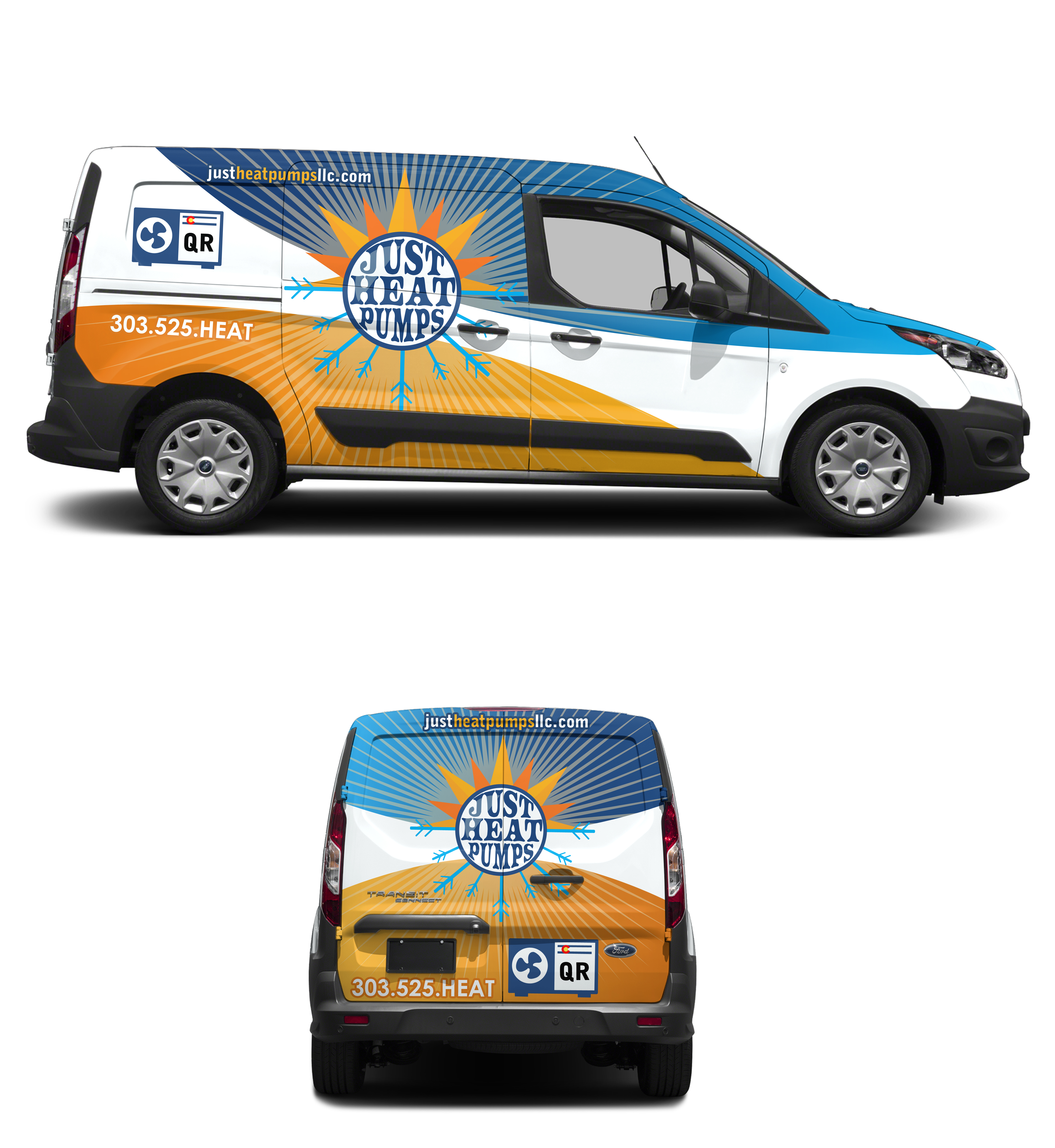 Car Wrap Design by Gina solution for Just Heat Pumps | Design #36766897