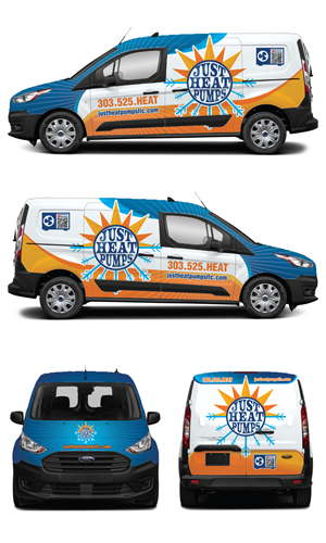 Car Wrap Design by aabirk09 for Just Heat Pumps | Design: #36773207