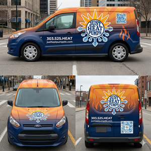 Car Wrap Design by Med Hed for Just Heat Pumps | Design: #36768295