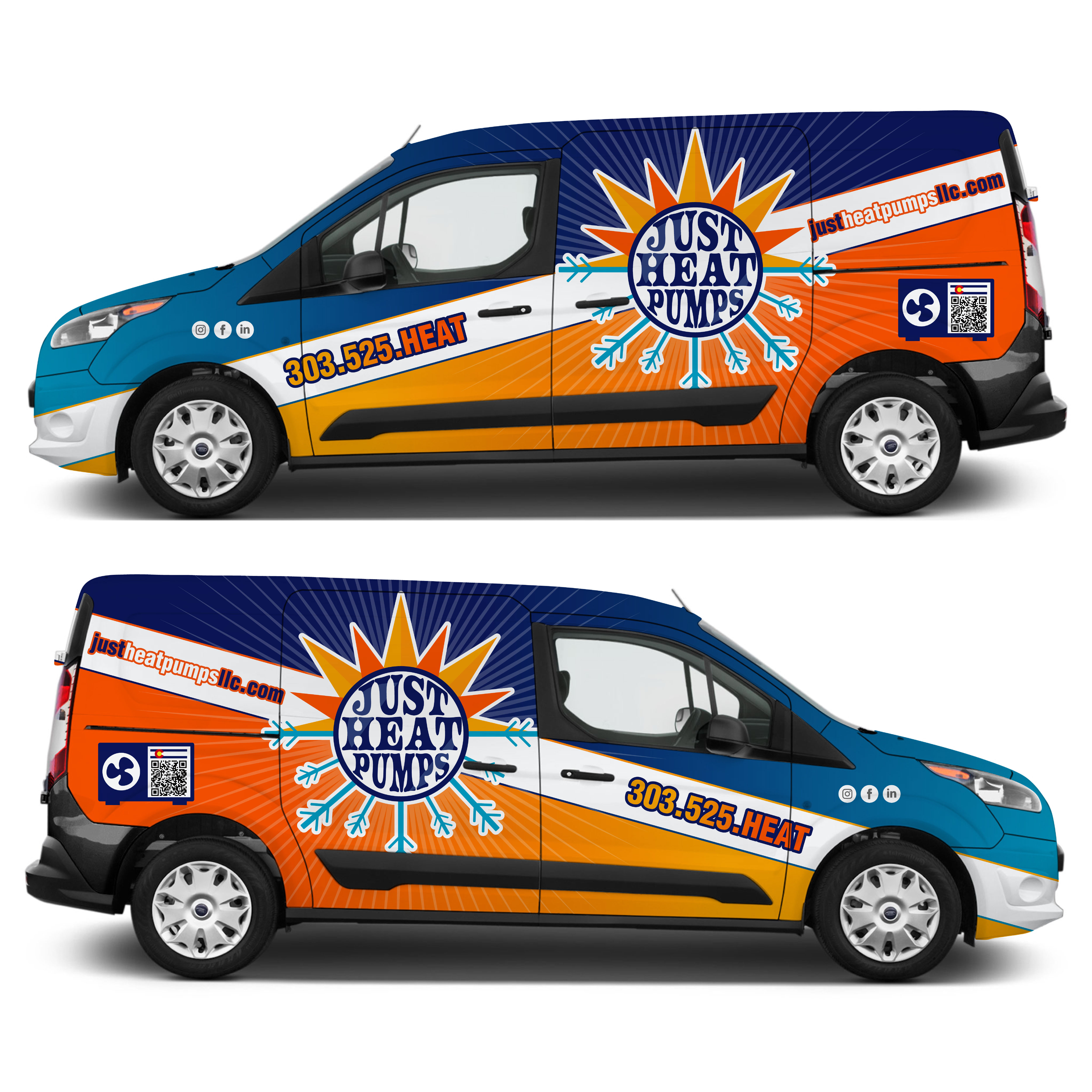 Car Wrap Design by The Faisal for Just Heat Pumps | Design #36776566