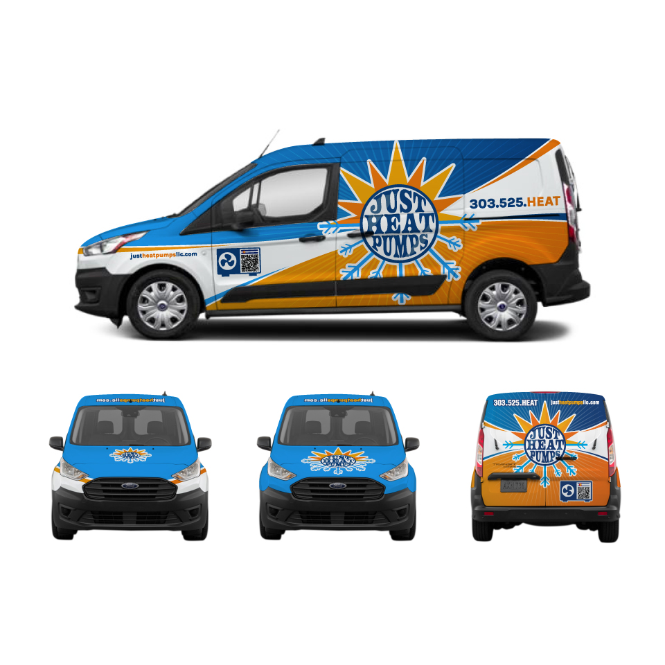 Car Wrap Design by Yoga Tri for Just Heat Pumps | Design #36766804
