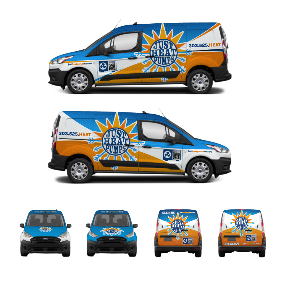 Car Wrap Design by Yoga Tri for Just Heat Pumps | Design #36770815