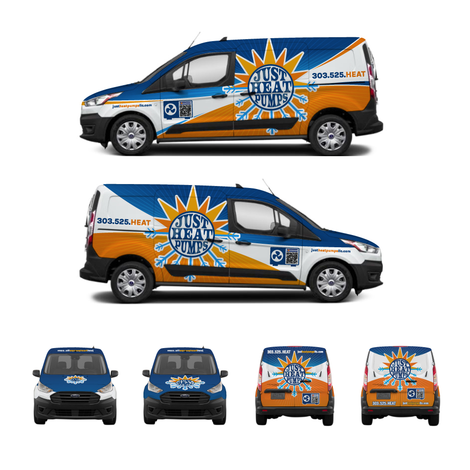 Car Wrap Design by Yoga Tri for Just Heat Pumps | Design #36770825