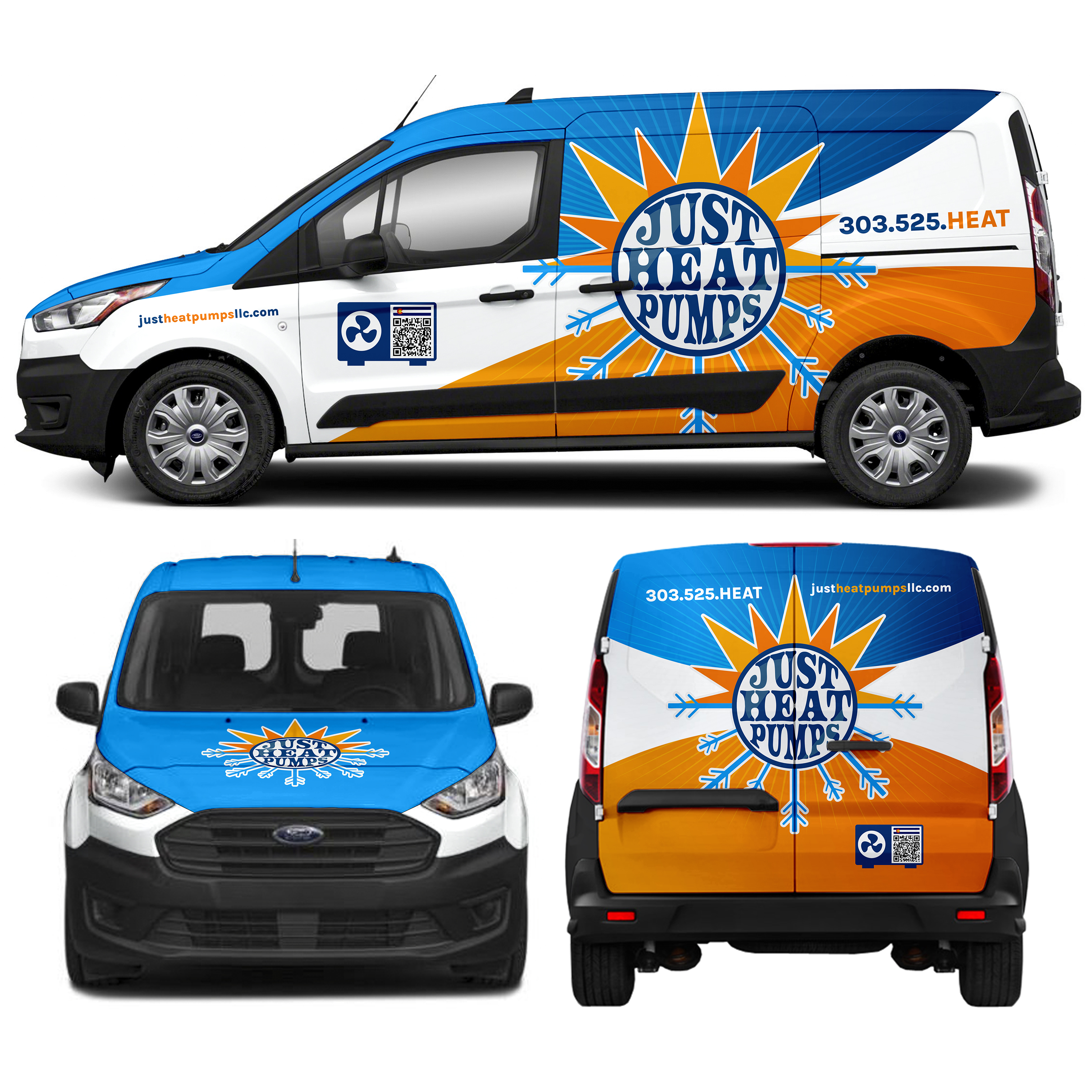 Car Wrap Design by MAKE ME THE WINNER for Just Heat Pumps | Design #36769847