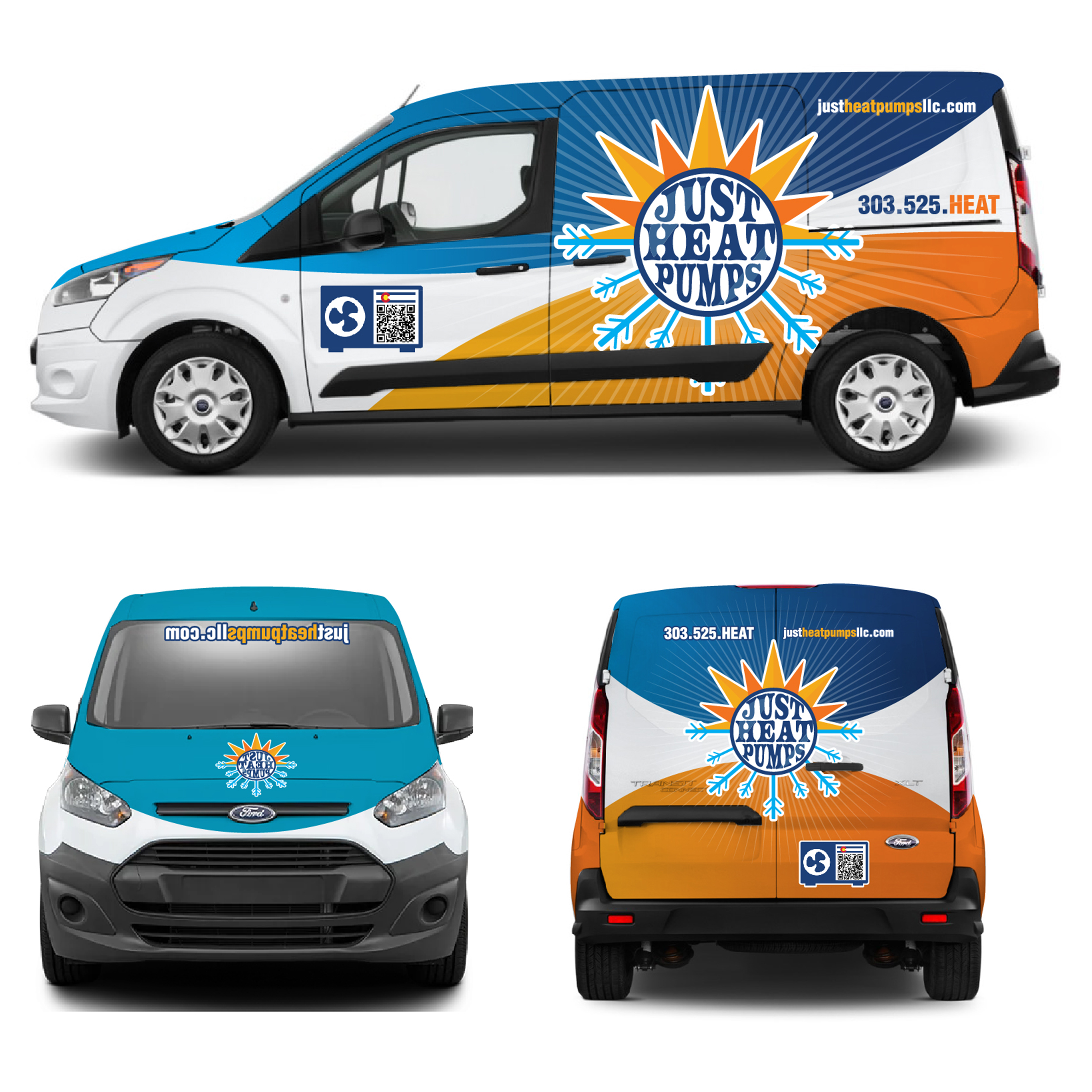 Car Wrap Design by Javelin Studio for Just Heat Pumps | Design #36786167