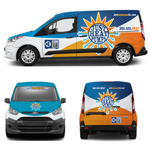 Car Wrap Design by Javelin Studio for Just Heat Pumps | Design #36786167