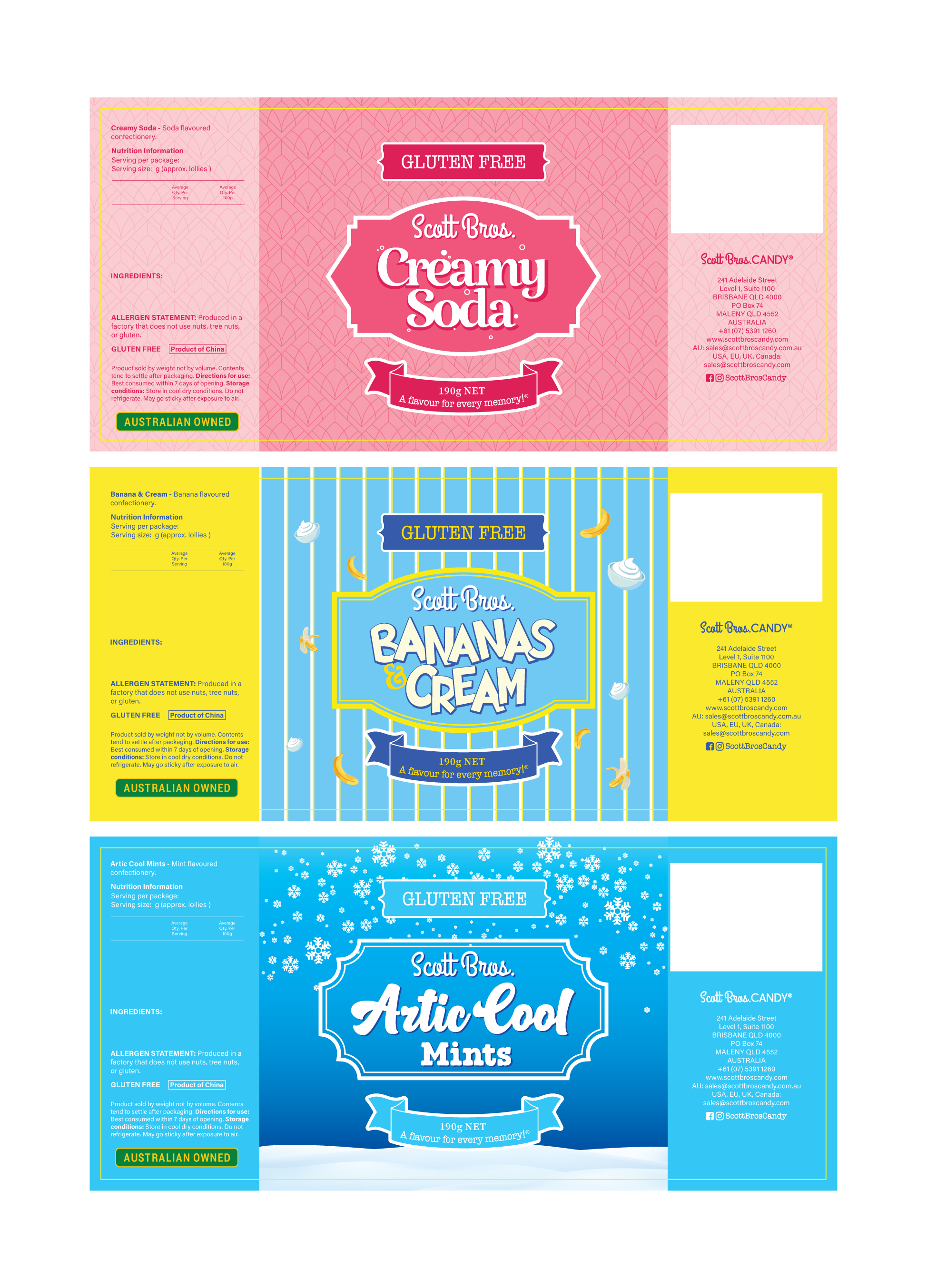 Diseño Gráfico por sl.design para Scott Bros. CANDY | Diseño #36780657