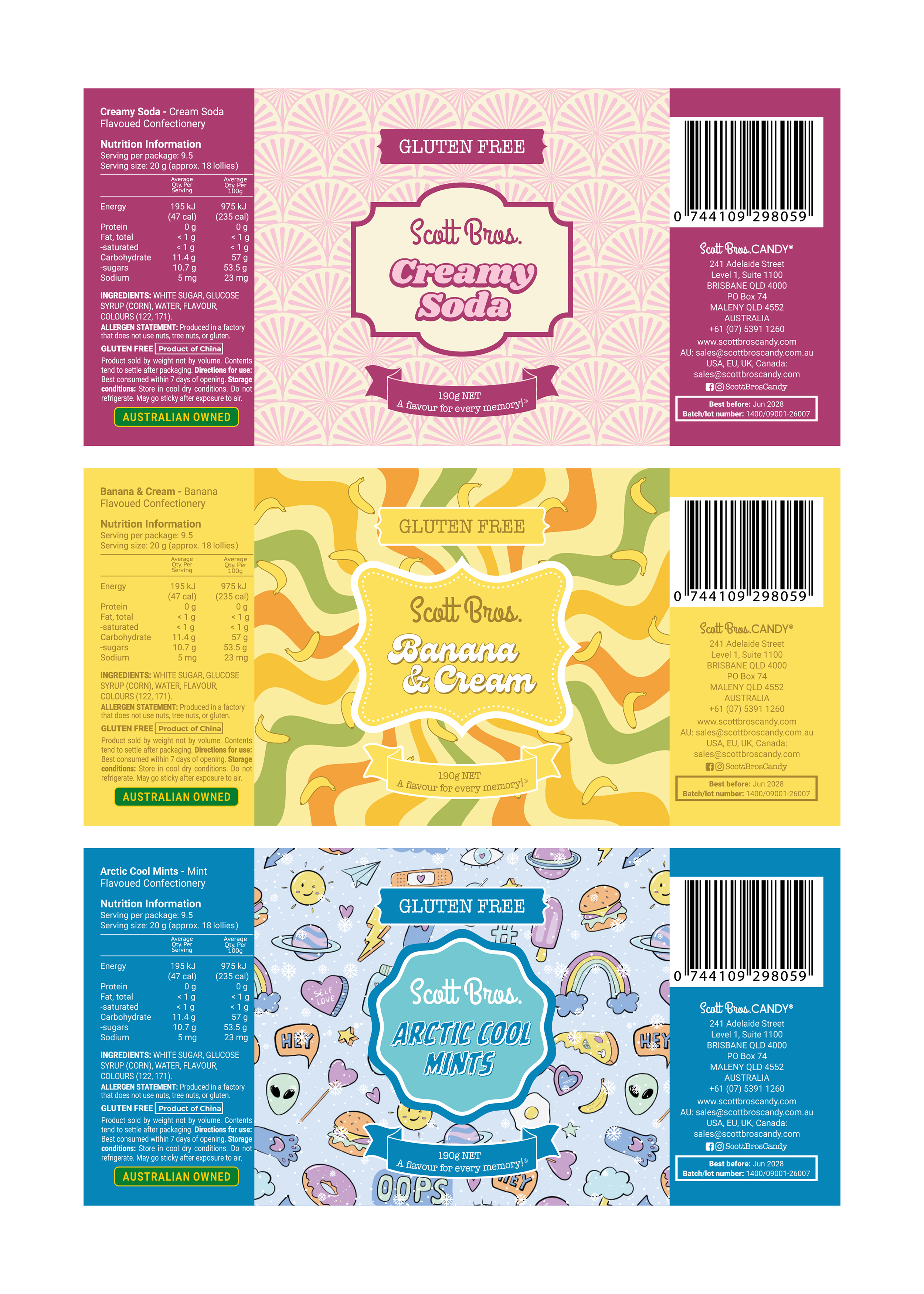 Diseño Gráfico por Wizzard Studio para Scott Bros. CANDY | Diseño #36788351