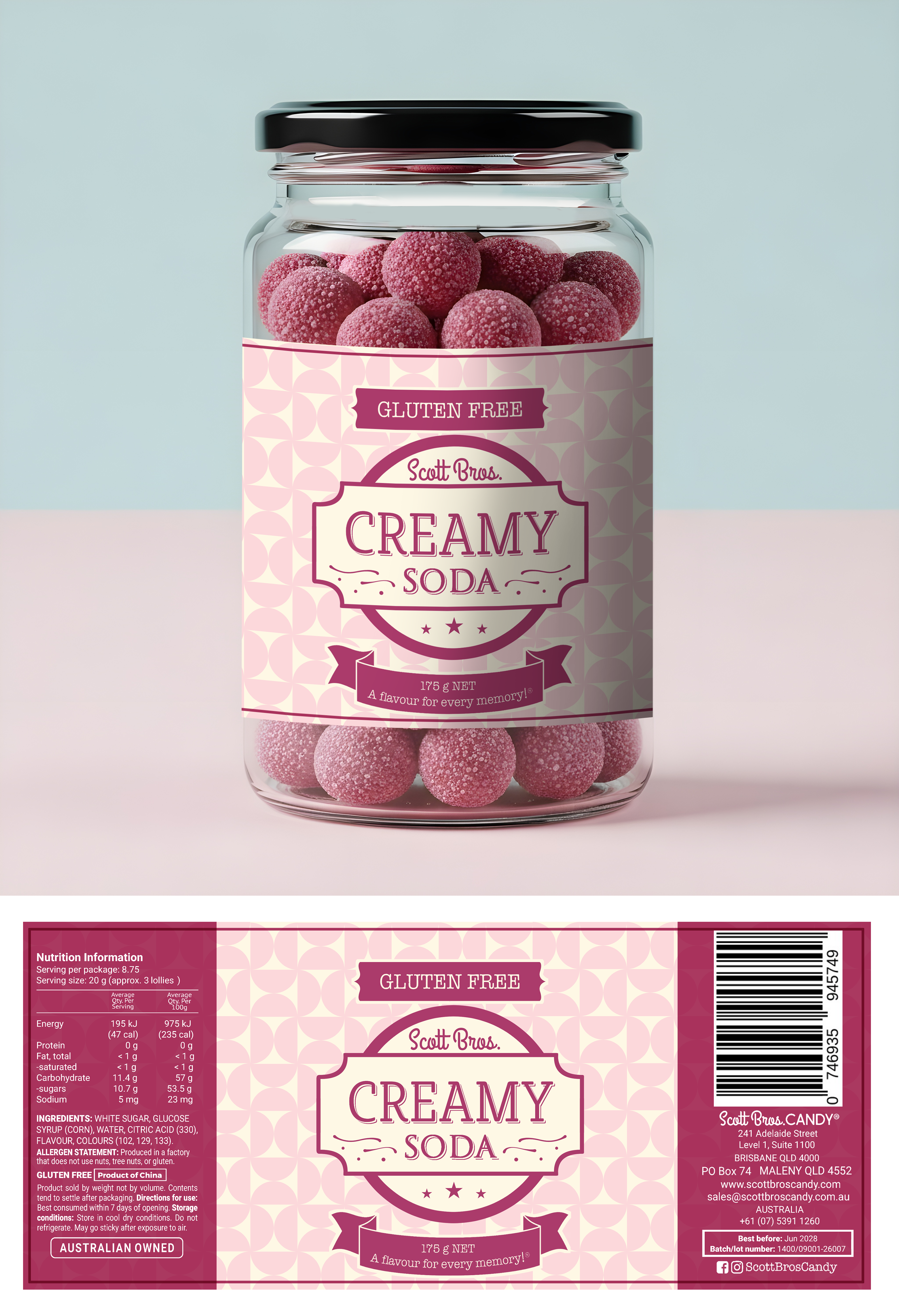 Design Graphique par Fortunate Studio pour Scott Bros. CANDY | Design #36786200
