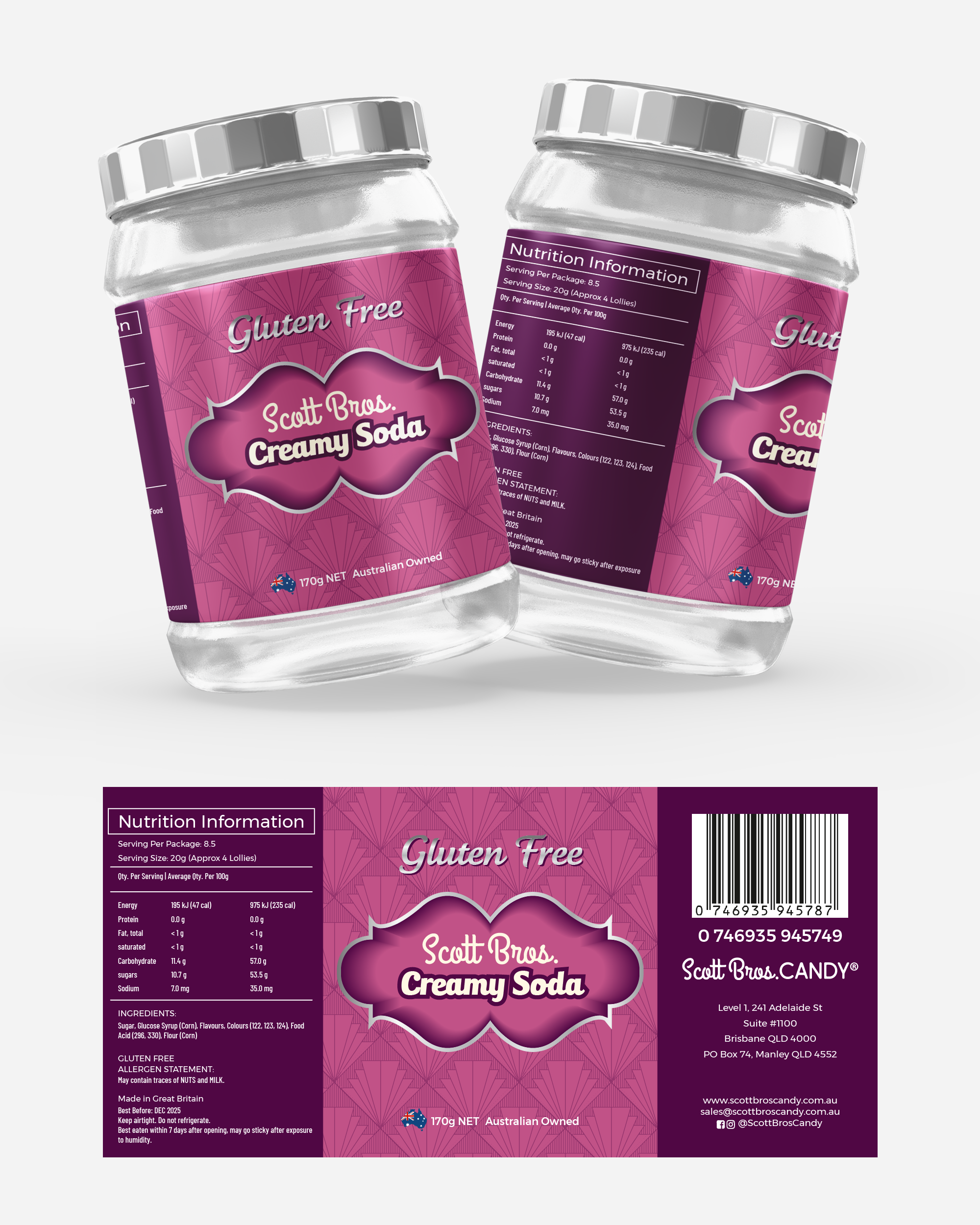 Diseño Gráfico por 123graphics para Scott Bros. CANDY | Diseño #36782816