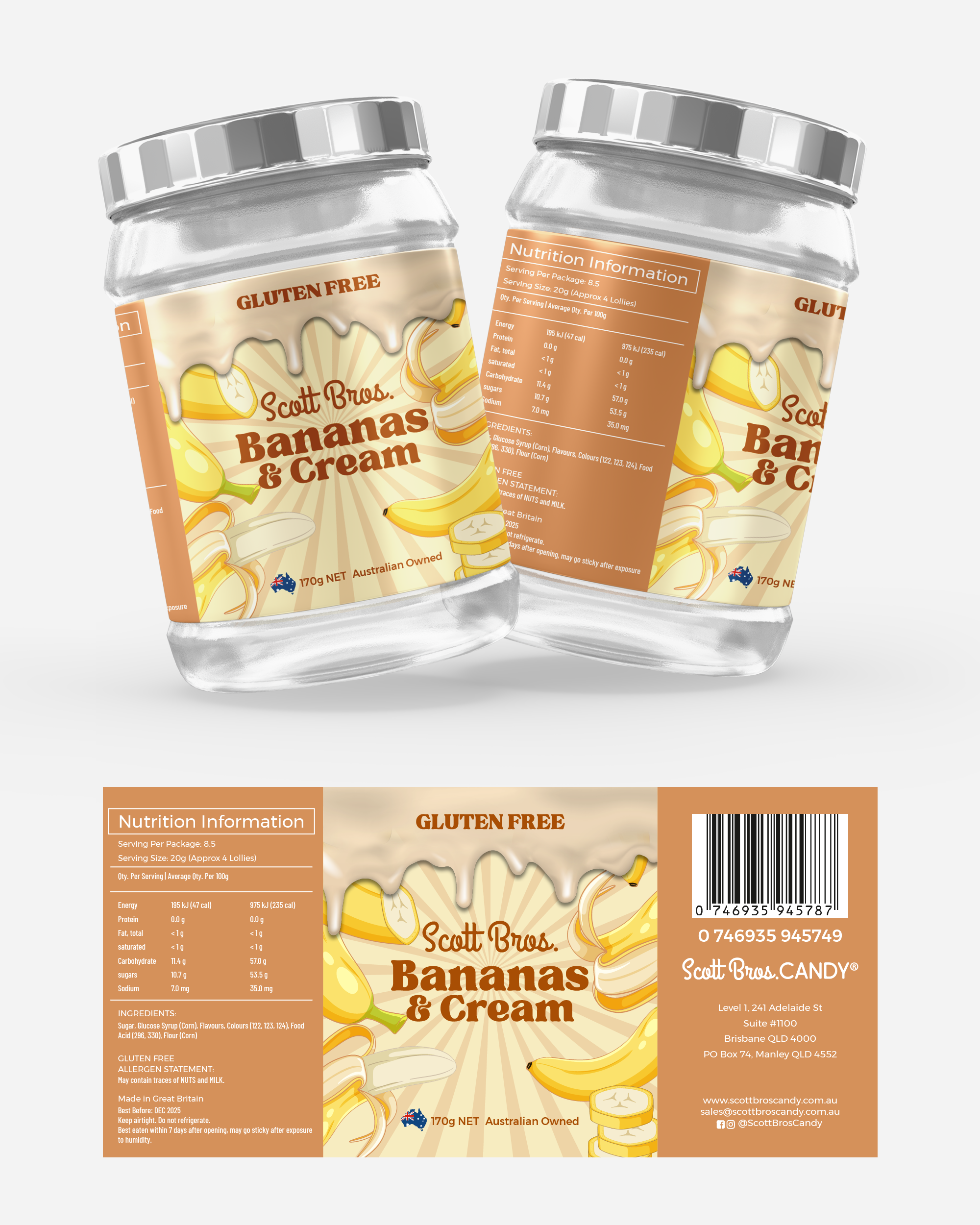 Diseño Gráfico por 123graphics para Scott Bros. CANDY | Diseño #36782819