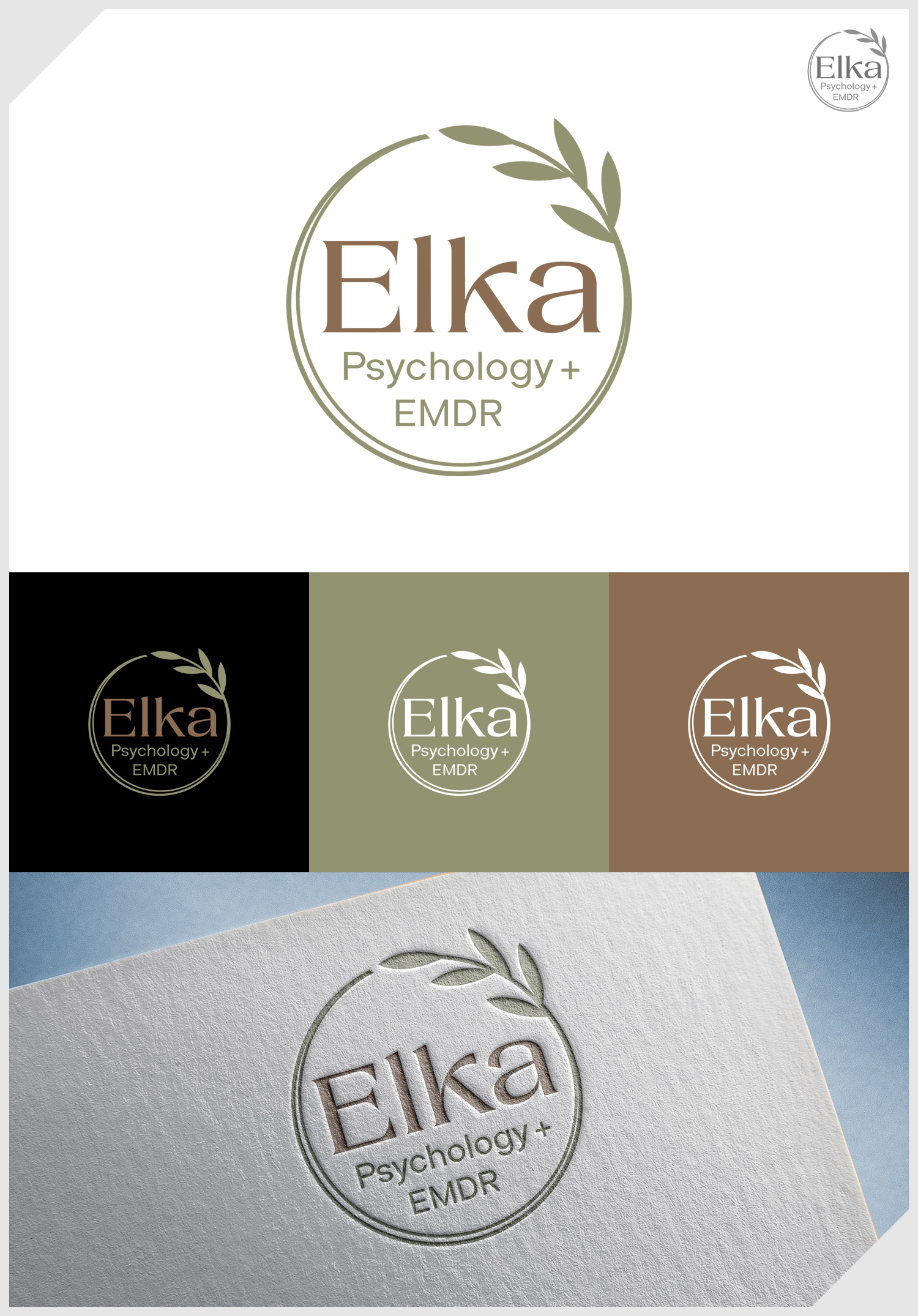 Logo Design by IDesign1606 for Elka Psychology + EMDR | Design #36783658