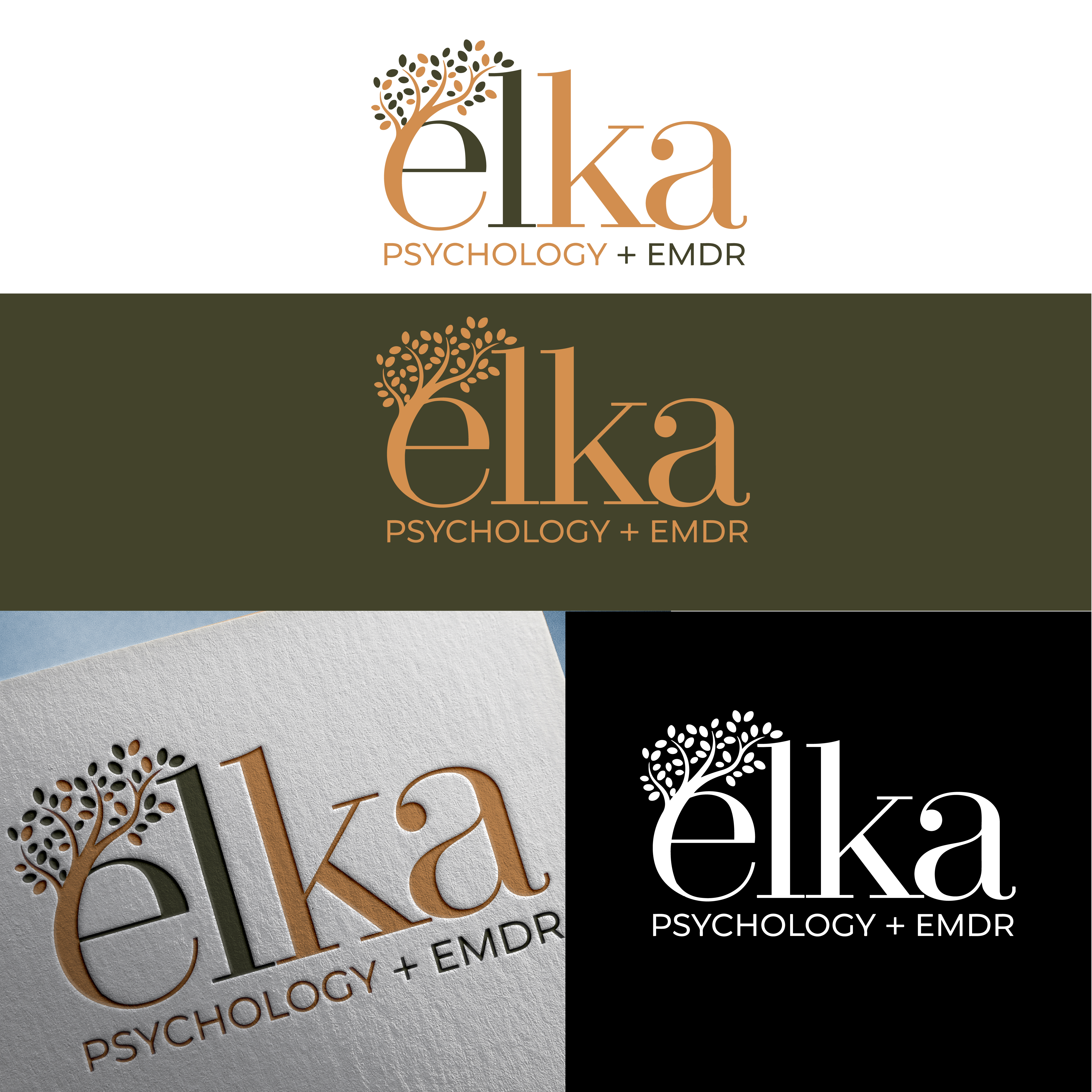 Logo Design by Shariqology for Elka Psychology + EMDR | Design #36775874