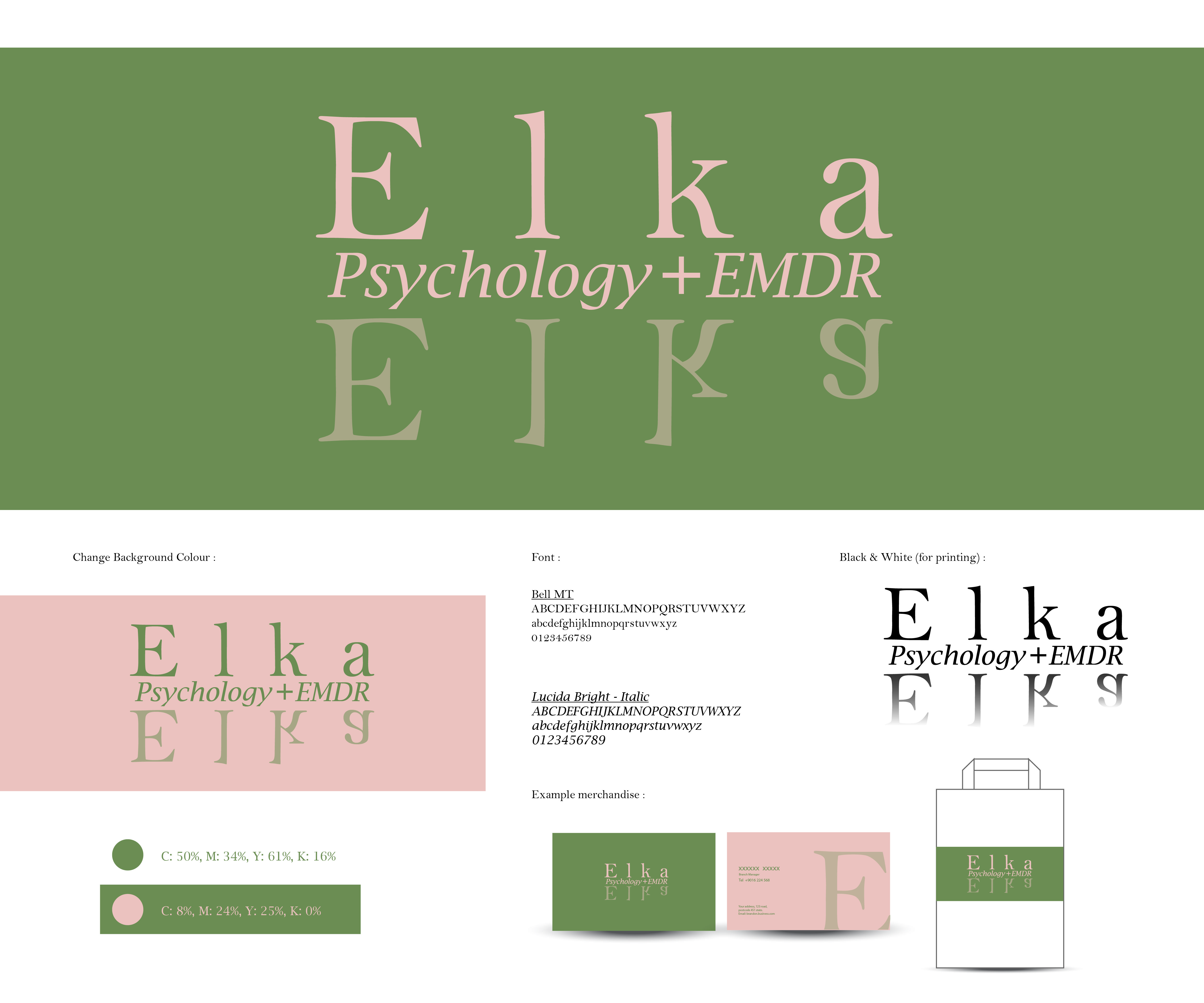 Logo Design by kinaka.honey for Elka Psychology + EMDR | Design #36781004