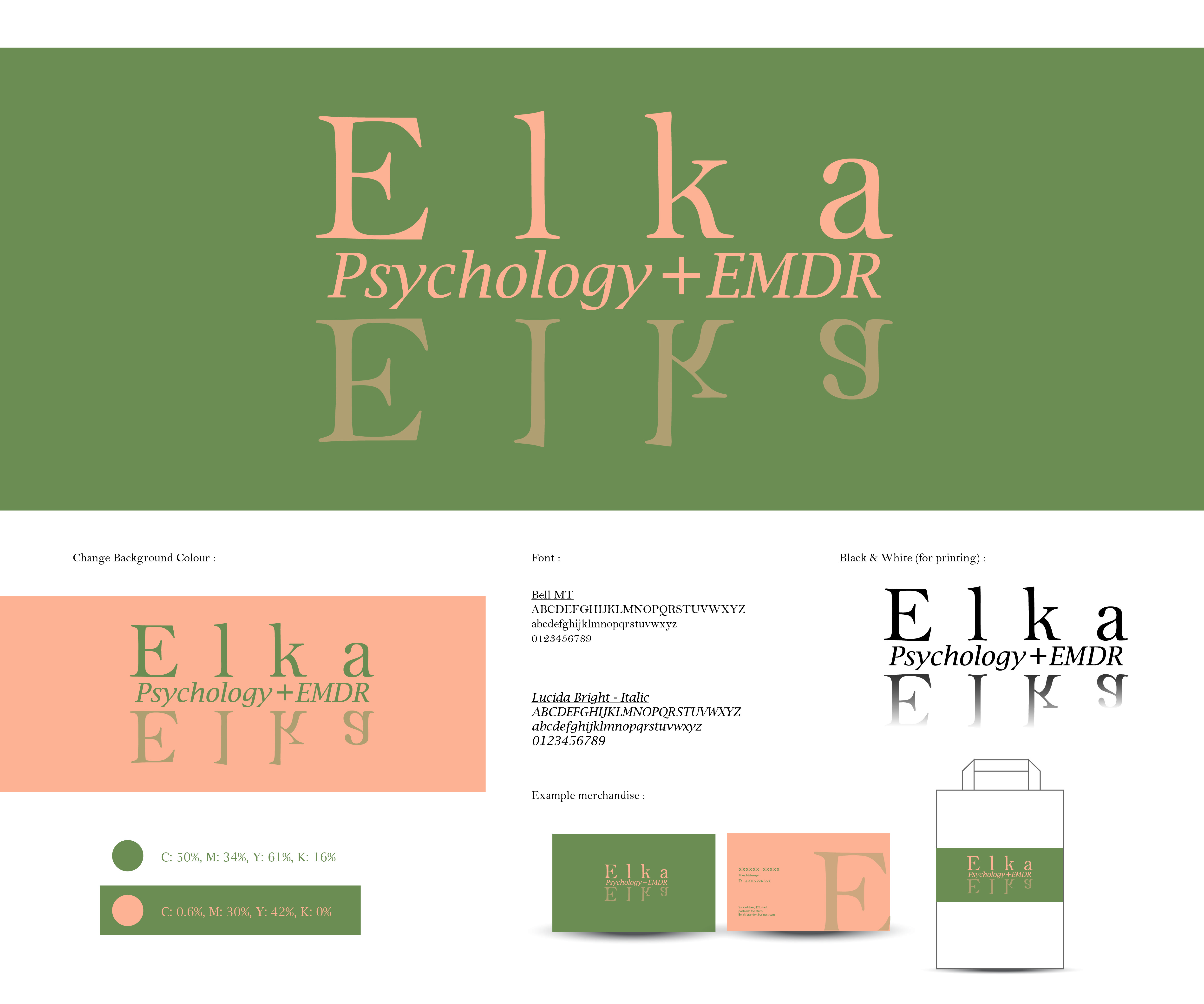 Logo Design by kinaka.honey for Elka Psychology + EMDR | Design #36781060