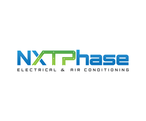 Logo Design by Adi Graphics for Nxt Phase Electrical & Air Conditioning | Design: #36779527