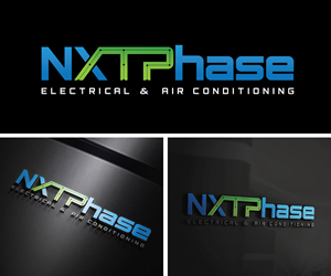 Logo Design by Adi Graphics for Nxt Phase Electrical & Air Conditioning | Design: #36779528