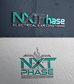 Logo Design by 24ksunny for Nxt Phase Electrical & Air Conditioning | Design: #36780669