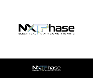 Logo Design by Oumazu for Nxt Phase Electrical & Air Conditioning | Design: #36783586