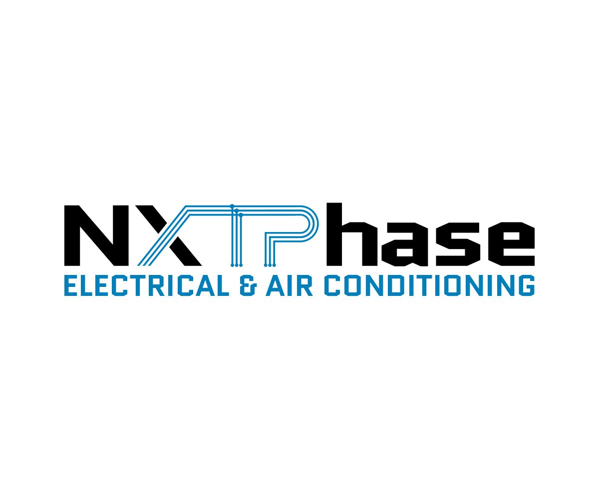 Logo Design by Thati Designs for Nxt Phase Electrical & Air Conditioning | Design #36780975