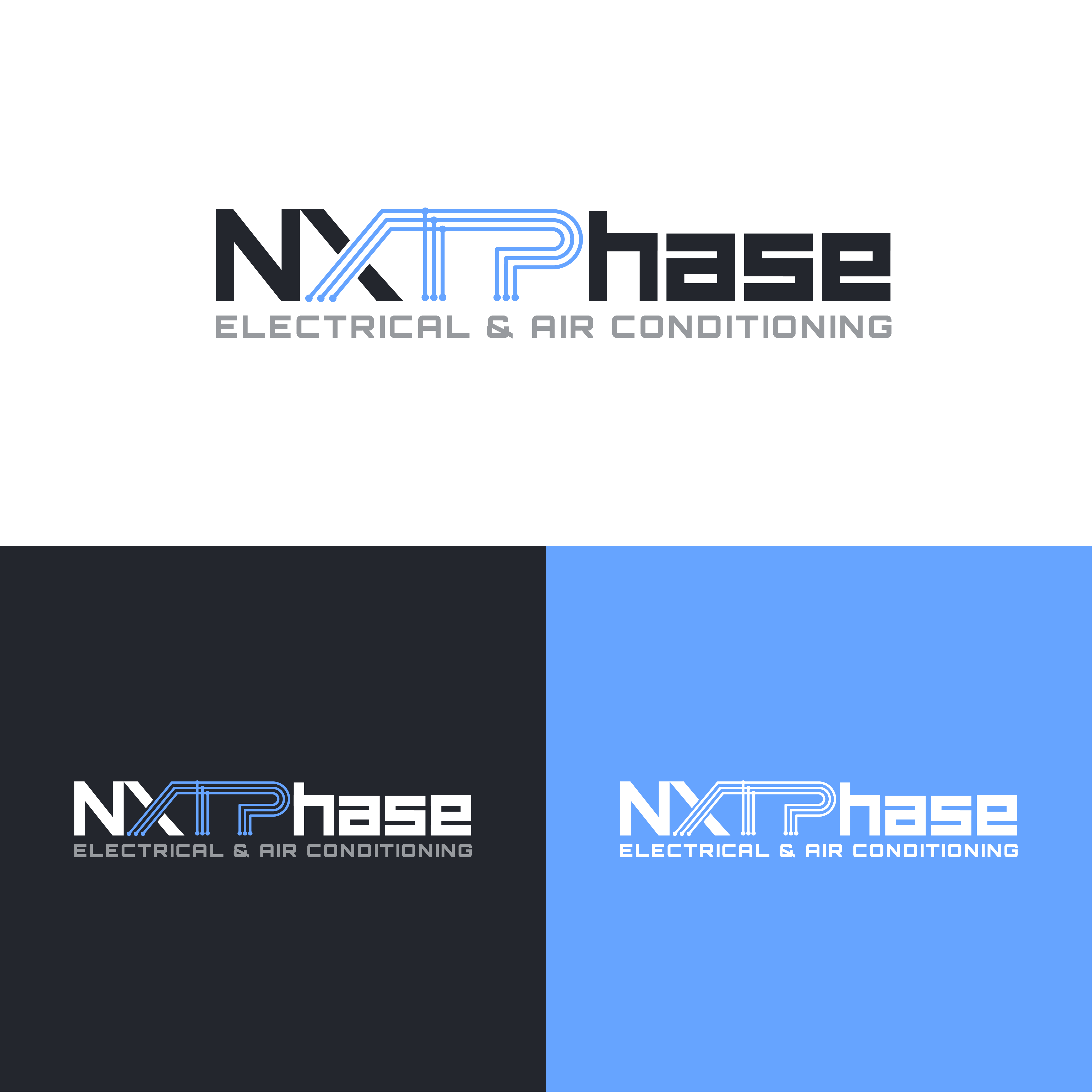 Logo Design by Choiresia.id for Nxt Phase Electrical & Air Conditioning | Design #36780099