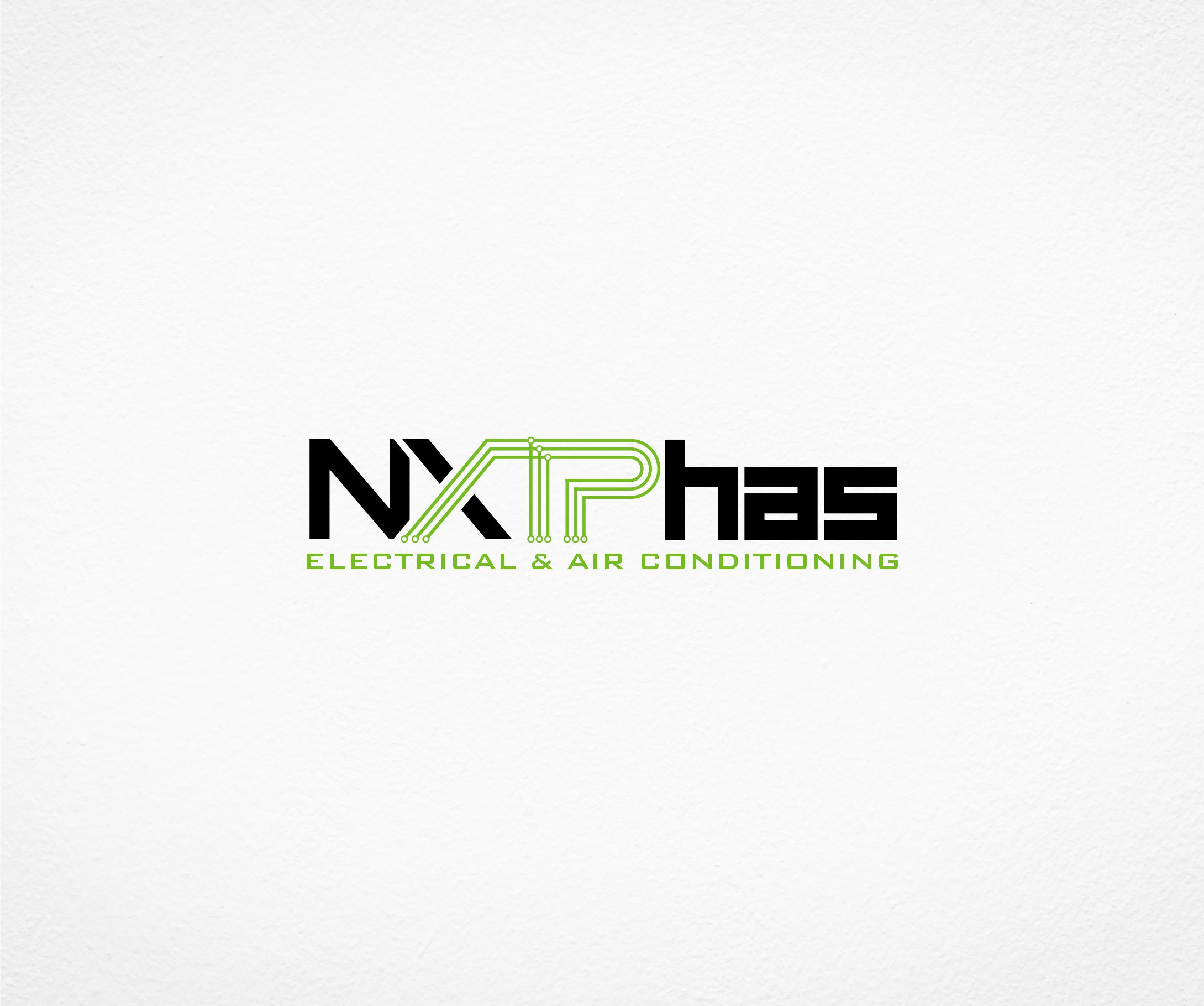 Logo-Design von alkaline für Nxt Phase Electrical & Air Conditioning | Design #36780158