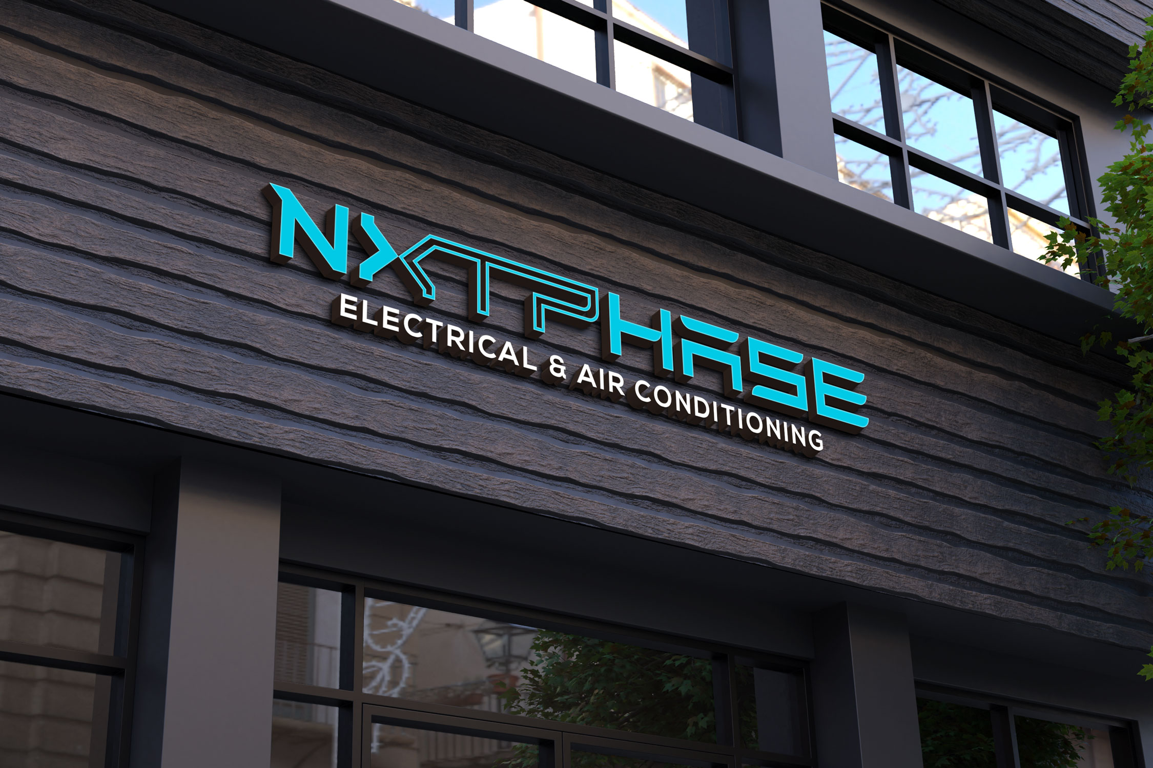 Diseño de Logo por Kavth para Nxt Phase Electrical & Air Conditioning | Diseño #36806970