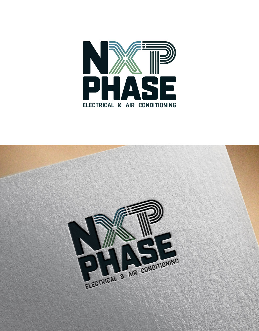 Logo Design by KING JM for Nxt Phase Electrical & Air Conditioning | Design #36782642