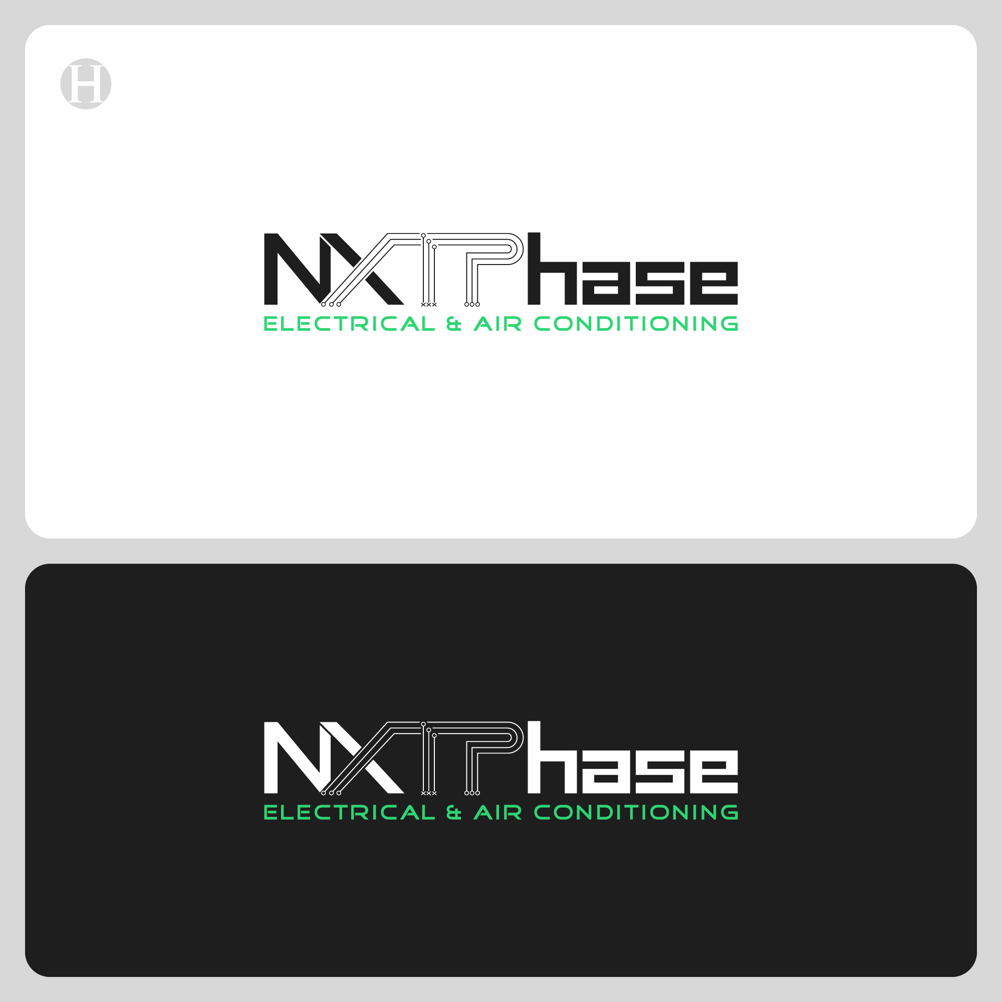 Logo-Design von Talha Ahmad für Nxt Phase Electrical & Air Conditioning | Design #36782841