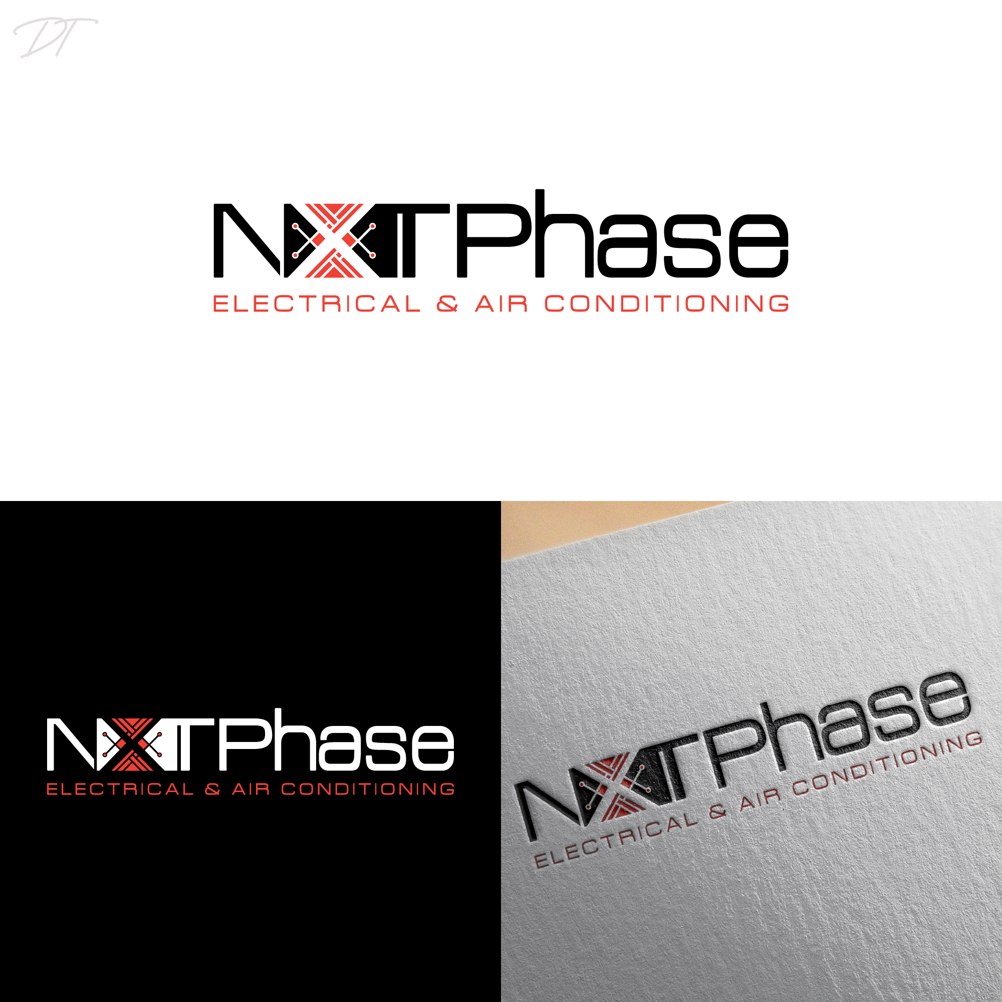 Diseño de Logo por Talha Ahmad para Nxt Phase Electrical & Air Conditioning | Diseño #36782991