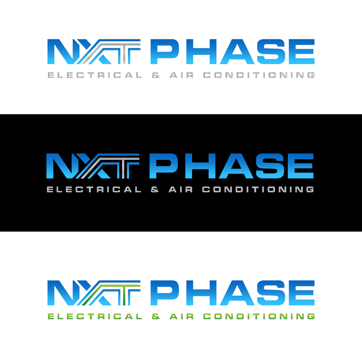Logo Design by MD Habibur Rahman for Nxt Phase Electrical & Air Conditioning | Design #36781749