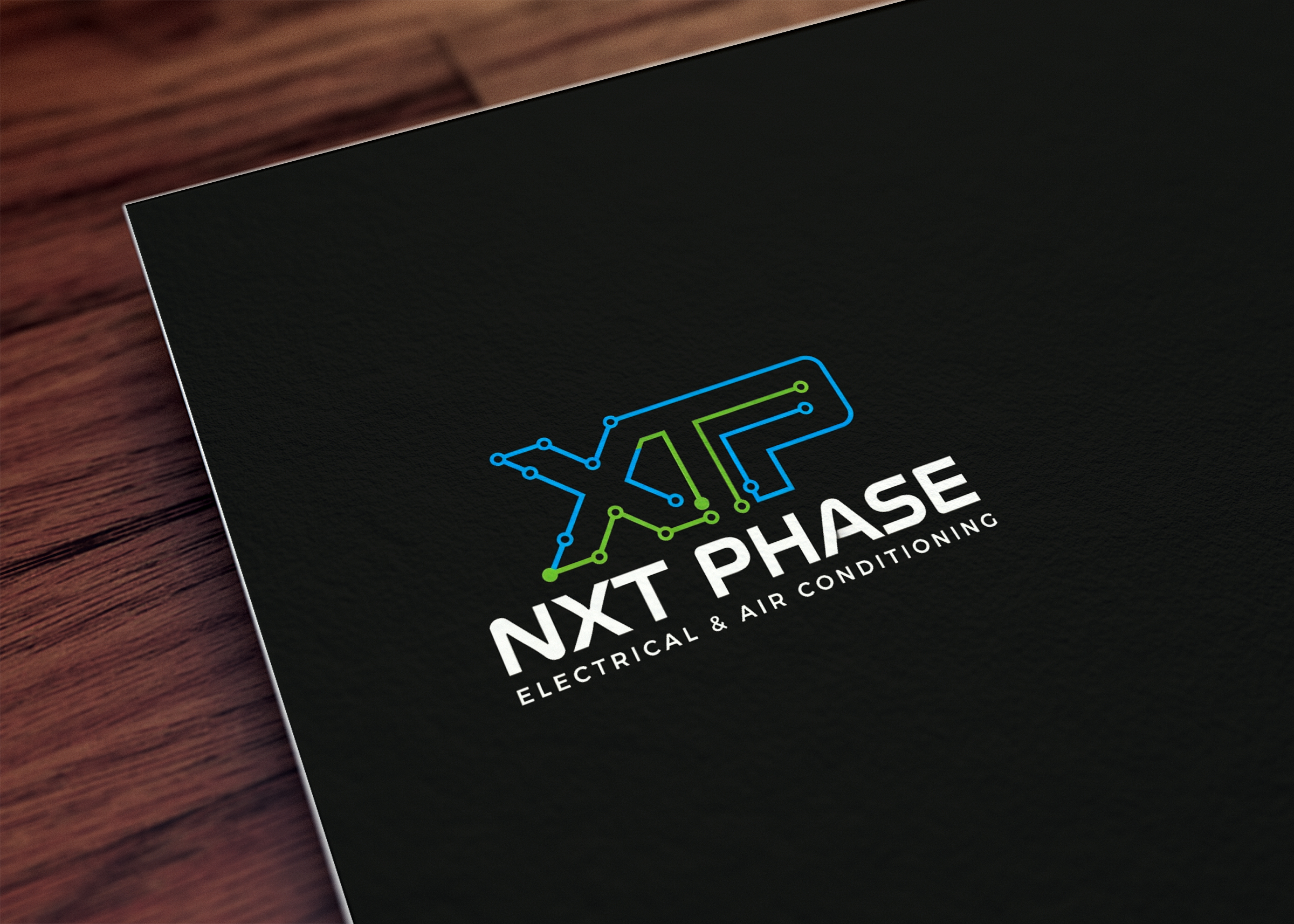 Diseño de Logo por mekail para Nxt Phase Electrical & Air Conditioning | Diseño #36781809