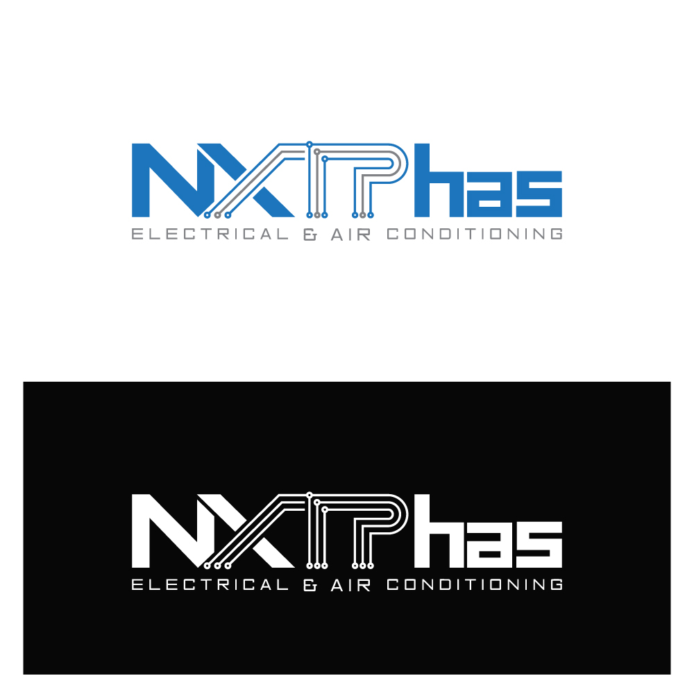 Logo Design by Ruma aktar for Nxt Phase Electrical & Air Conditioning | Design #36780484