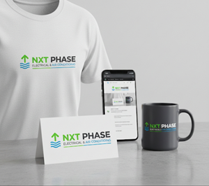 Logo Design by COR for Nxt Phase Electrical & Air Conditioning | Design: #36781296