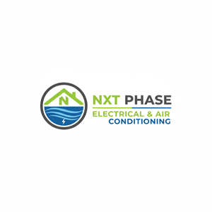 Logo Design by COR for Nxt Phase Electrical & Air Conditioning | Design: #36781307