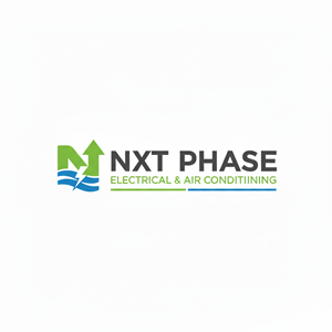 Logo Design by COR for Nxt Phase Electrical & Air Conditioning | Design: #36782163