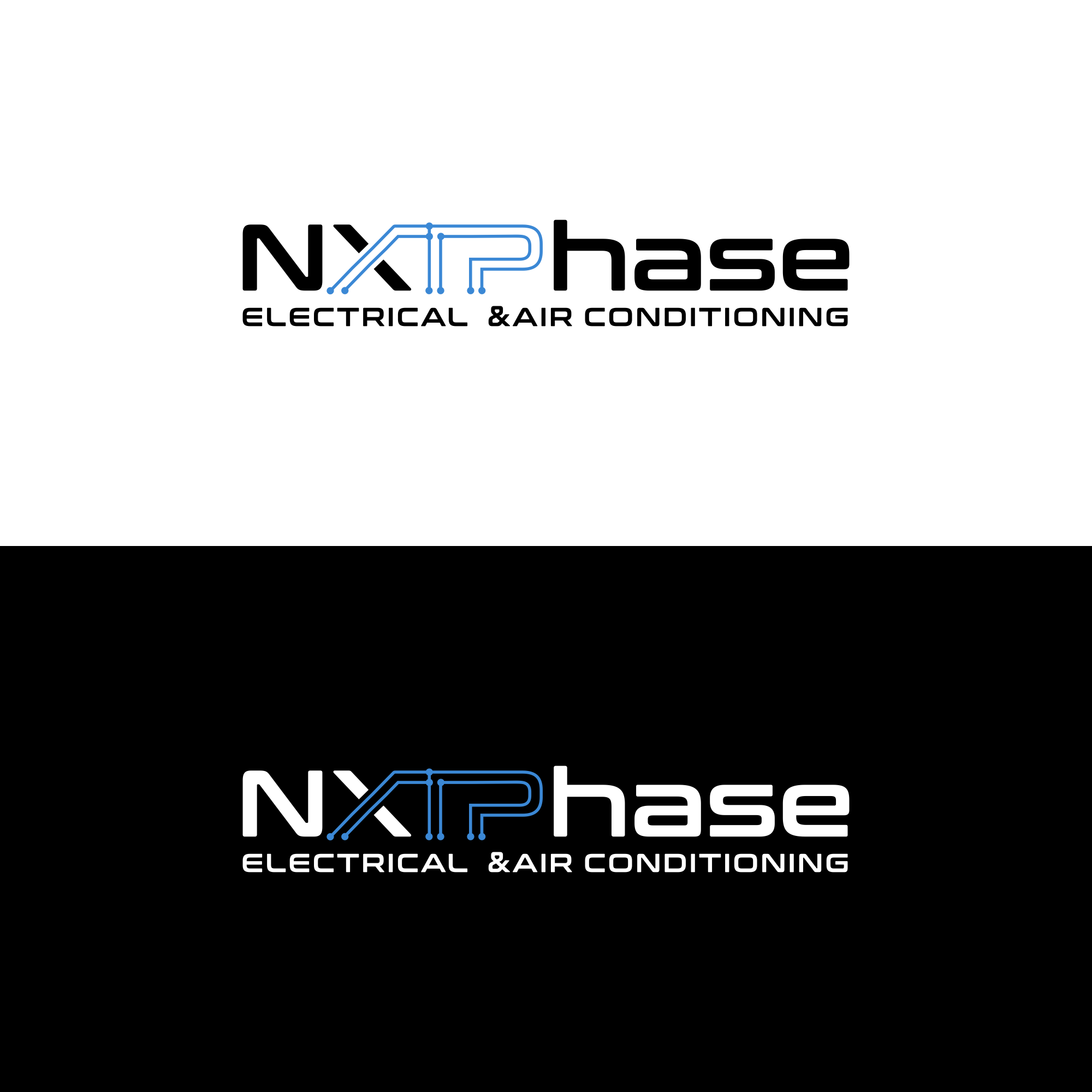 Logo Design by PakArtDes for Nxt Phase Electrical & Air Conditioning | Design #36786743