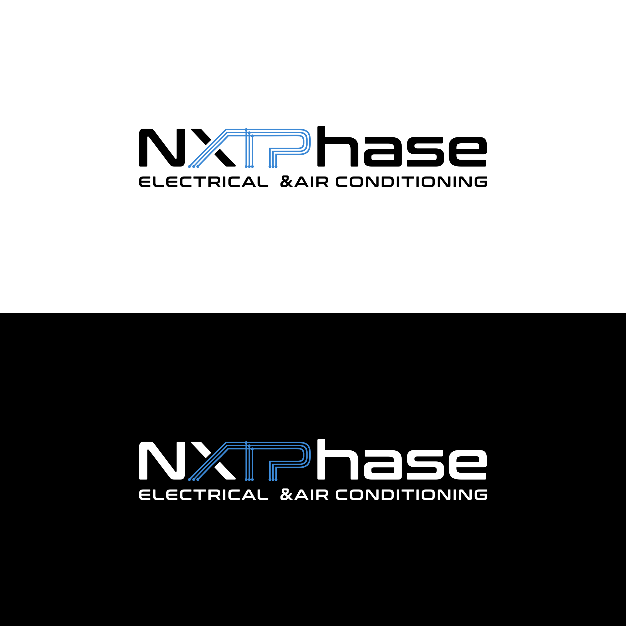 Logo Design by PakArtDes for Nxt Phase Electrical & Air Conditioning | Design #36786907