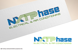 Logo Design by musa-fir for Nxt Phase Electrical & Air Conditioning | Design: #36780836