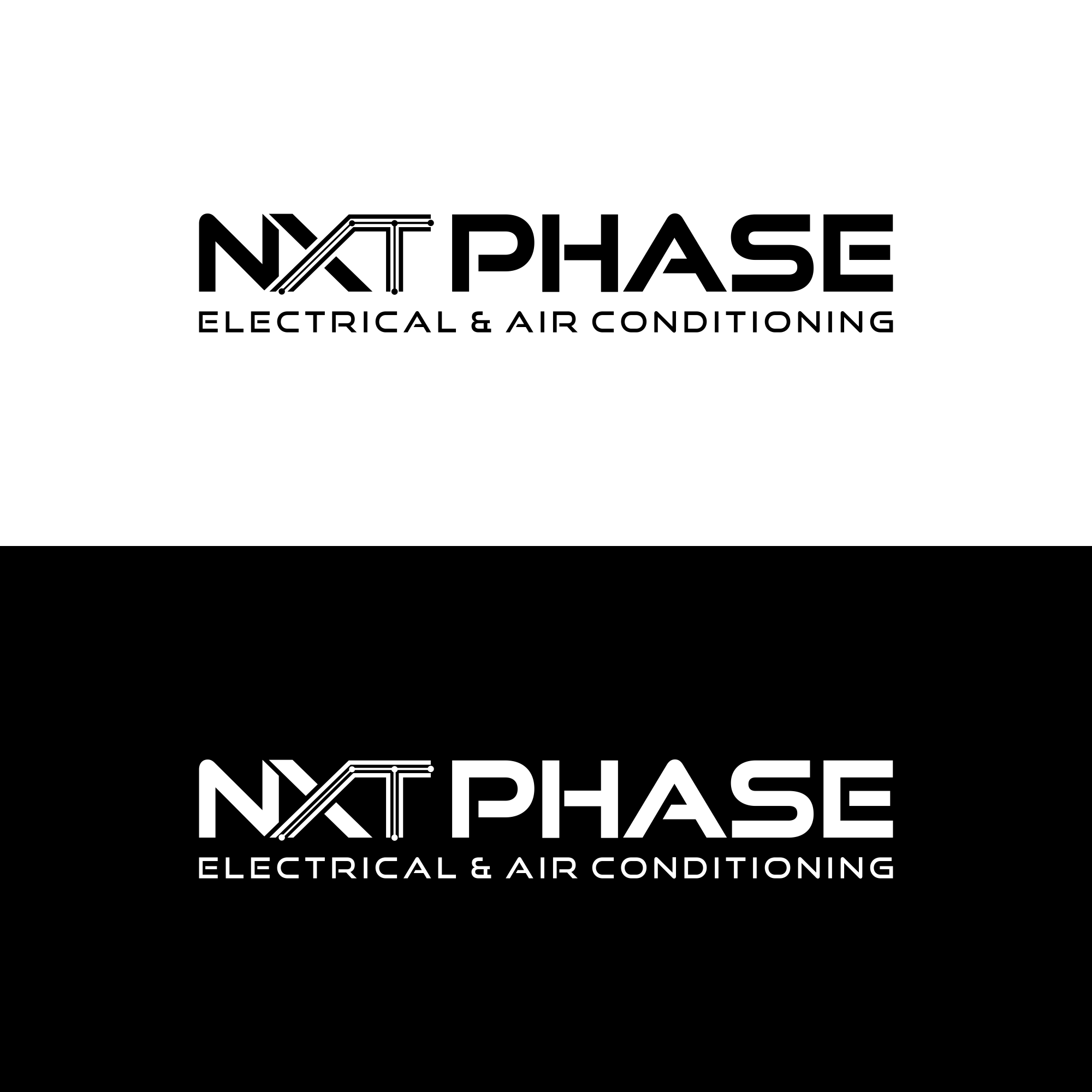 Logo Design by ni9 for Nxt Phase Electrical & Air Conditioning | Design #36798353